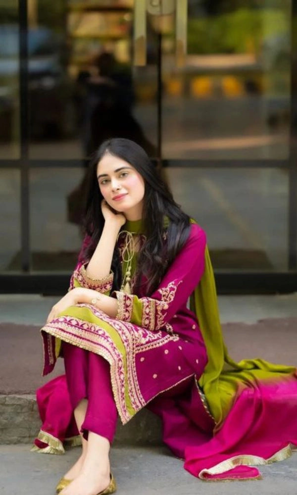 Omal By Komal-Embroiderd Lawn 3Pc's