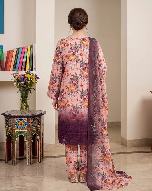 Angan Summer ‘26 – Embroidered Chikankari 3pc