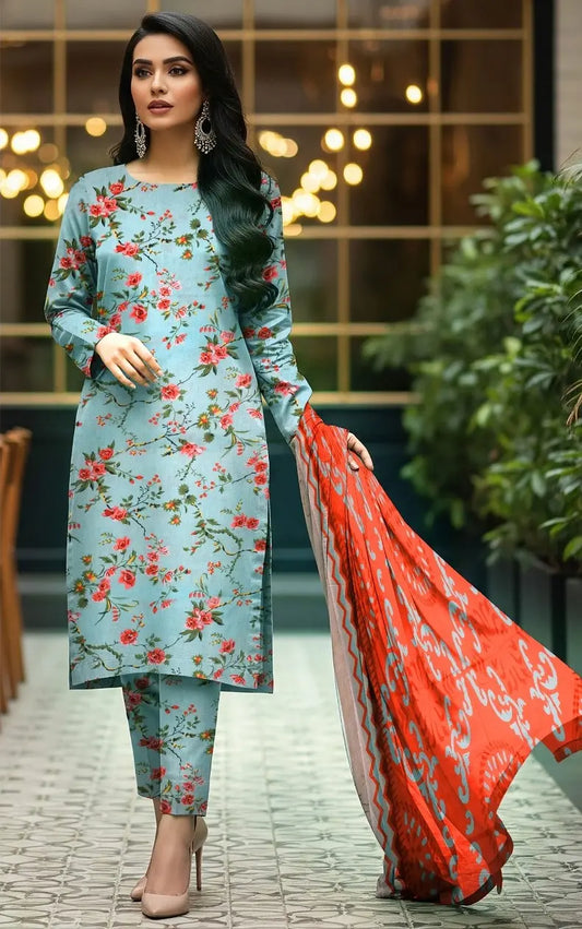 SAPPHIRE – Summer Collection 2026 – 3Pcs Printed Lawn P-1003
