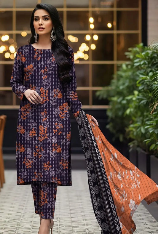 SAPPHIRE – Summer Collection 2026 – 3Pcs Printed Lawn P-1005