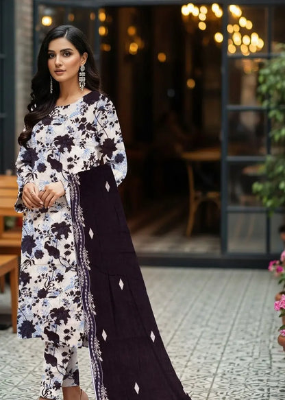 SAPPHIRE – Summer Collection 2026 –  3Pcs Printed Lawn P-1008