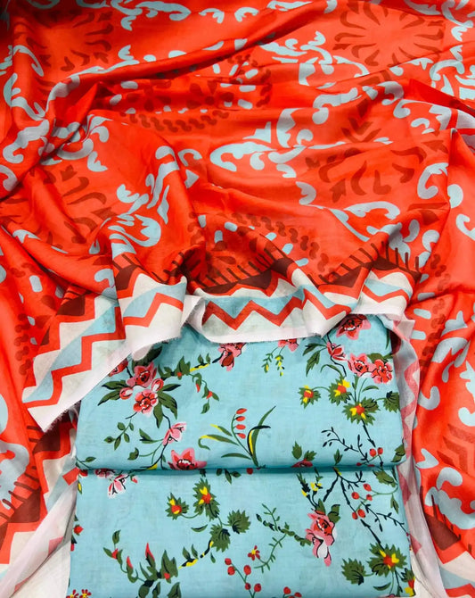 SAPPHIRE – Summer Collection 2026 – 3Pcs Printed Lawn P-1003