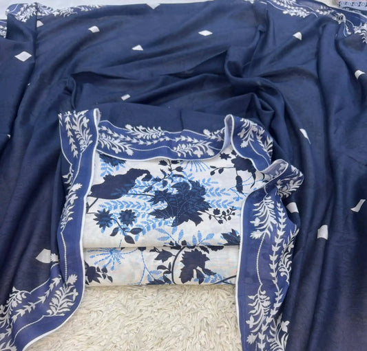 SAPPHIRE – Summer Collection 2026 –  3Pcs Printed Lawn P-1008