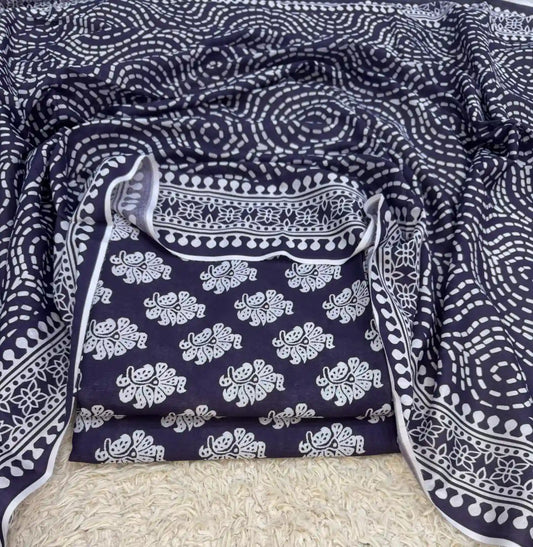 SAPPHIRE – Summer Collection 2026 –  3Pcs Printed Lawn P-1010