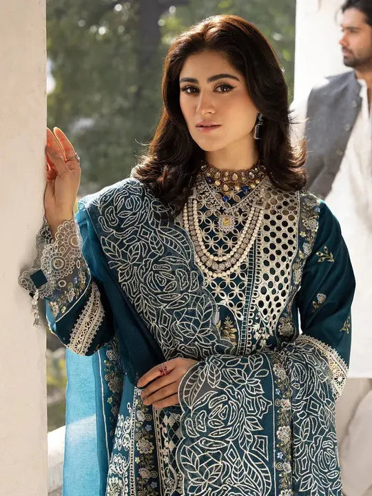 ANEELA'S- Embroidered Lawn 3pc`s