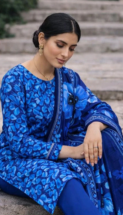 Baroque-Summer Collection 2026 – 3Pcs Printed Lawn P-1019