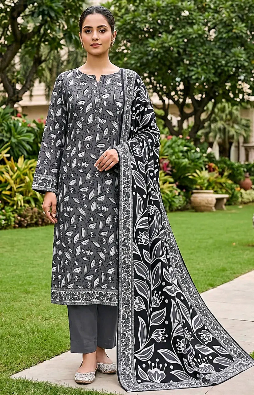 SAPPHIRE – Summer Collection 2026 – 3Pcs Printed Lawn P-1013