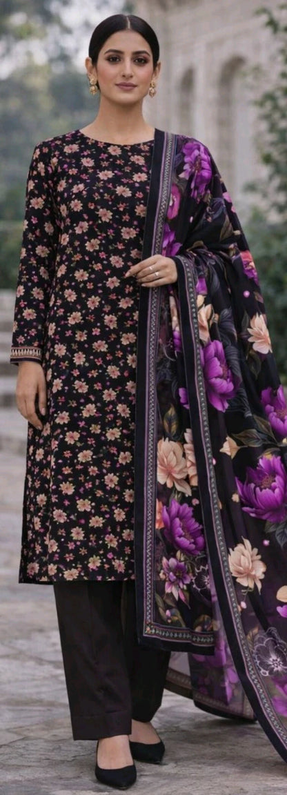 Baroque-Summer Collection 2026 – 3Pcs Printed Lawn P-1020