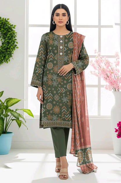 Lime Light-Summer Collection 2026 – 3Pcs Printed Lawn P-1014