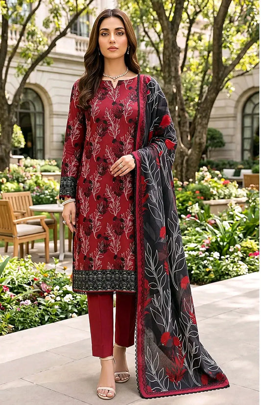 SAPPHIRE – Summer Collection 2026 – 3Pcs Printed Lawn P-1012