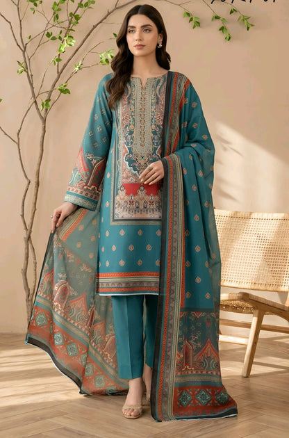 NISHA-Summer Collection 2026 – 3Pcs Printed Lawn P-1017